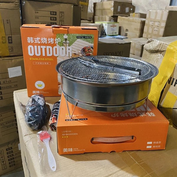Bếp nướng than hoa size 34cm tặng vỉ, kẹp
