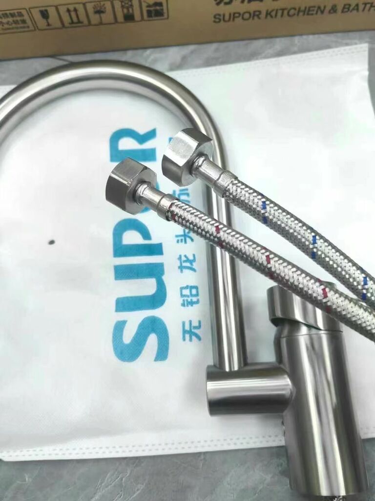 Vòi nước rửa bát xoay 360 độ chính hãng SUPOR 250607-02 có nóng lạnh , inox 304