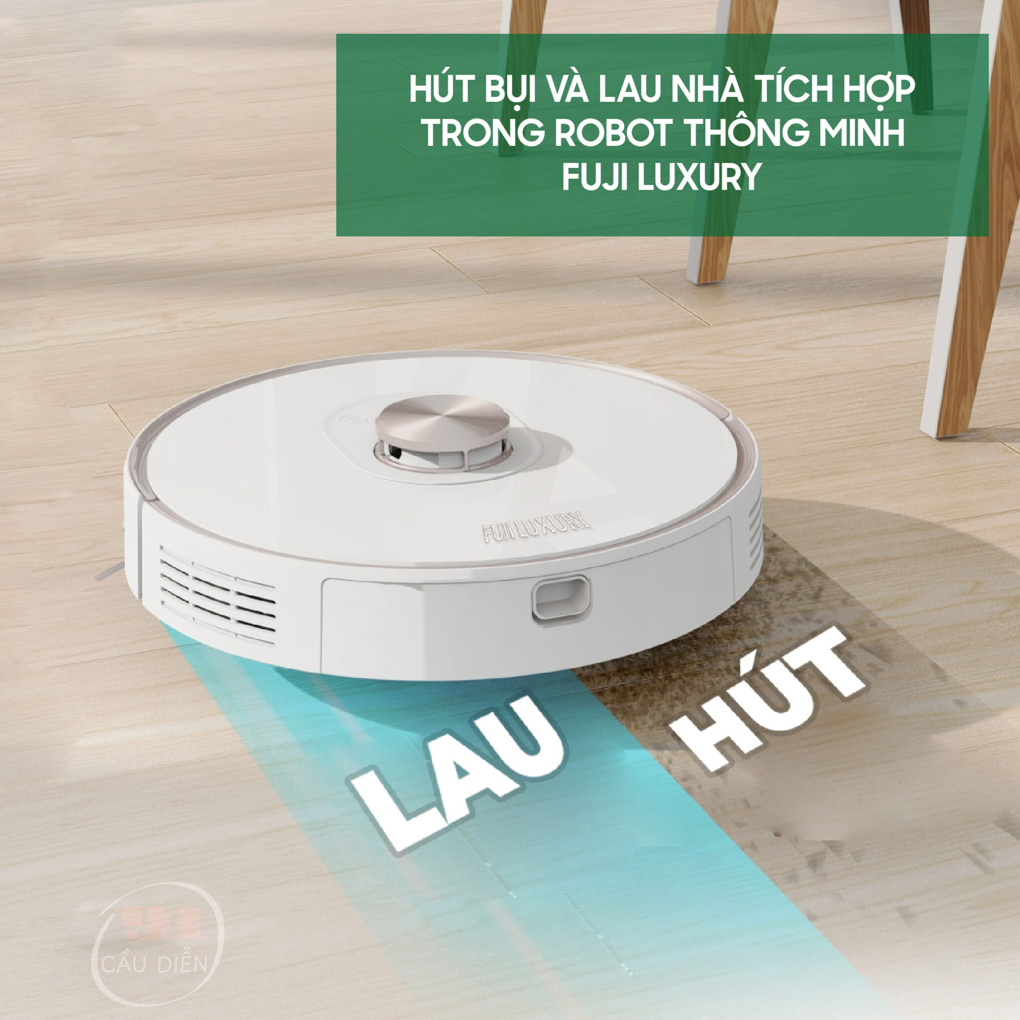 Robot hút bụi lau nhà thông minh chính hãng Fuji Luxury T12 Max