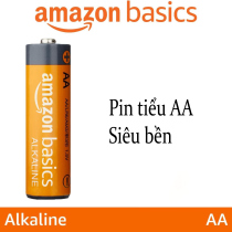 Combo 20 viên pin tiểu AA Alkaline Amazon Basics ( Mỹ ) siêu bền bảo hành 1 năm