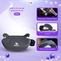 Ghế ô tô cho bé BABYRO BOOSTER PLUS (G102C) - CÓ ISOFIX, BẢO HÀNH 6 NĂM