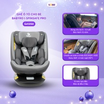 Ghế ô tô cho bé BABYRO I-SPINSAFE PRO (G412IS0) cho bé dưới 12 tuổi