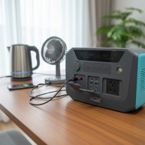 Trạm Sạc Di Động chính hãng Frestec 600w kèm củ sạc nhanh 68W GaN